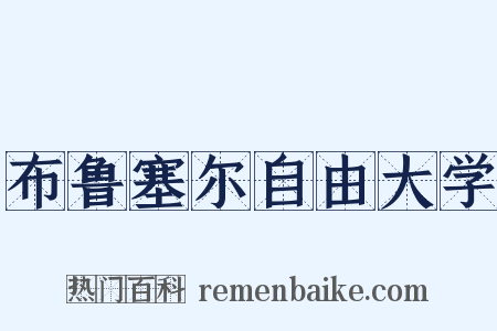 布鲁塞尔自由大学是什么意思的图片